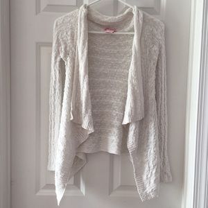 Candies white full sleeve cardigan